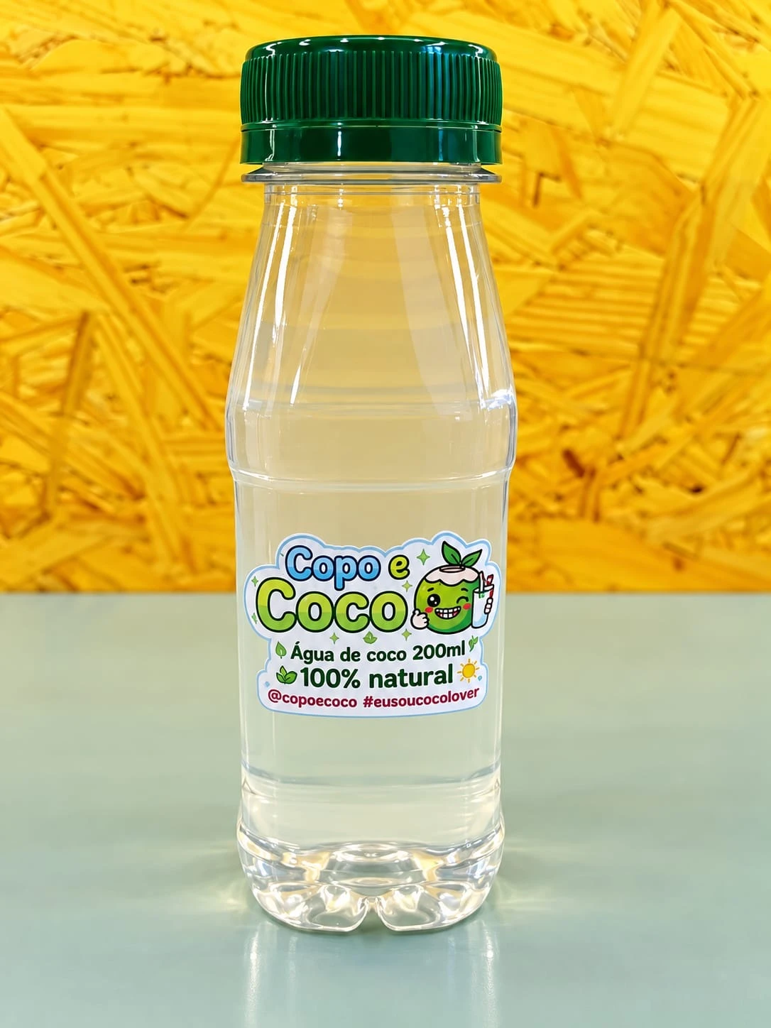 Garrafinha de água de coco natural